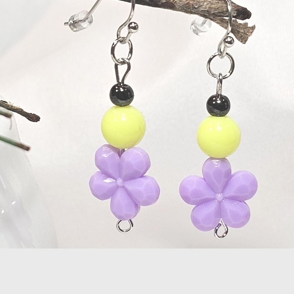 Colorful Spring  Beaded Drop Dangling Earrings – Lightweight and Versatile